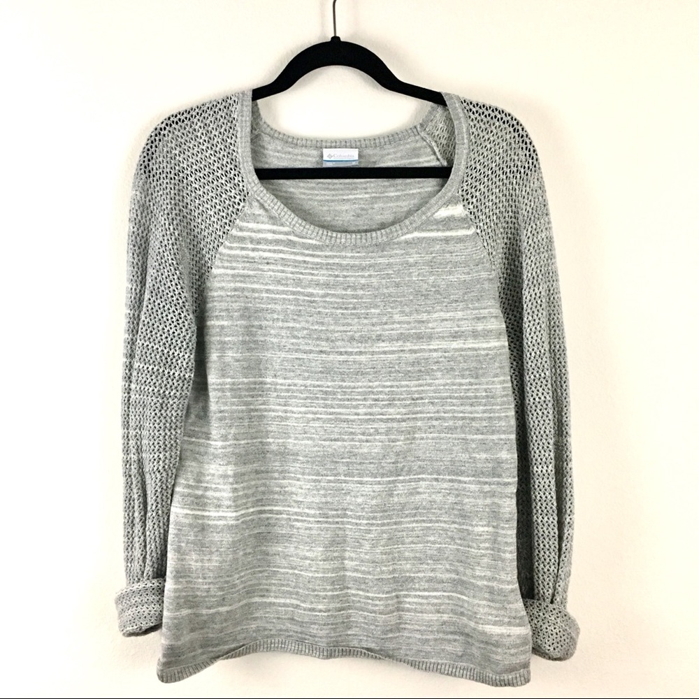 Columbia Women’s Outdoor Gray Knit Sweater M